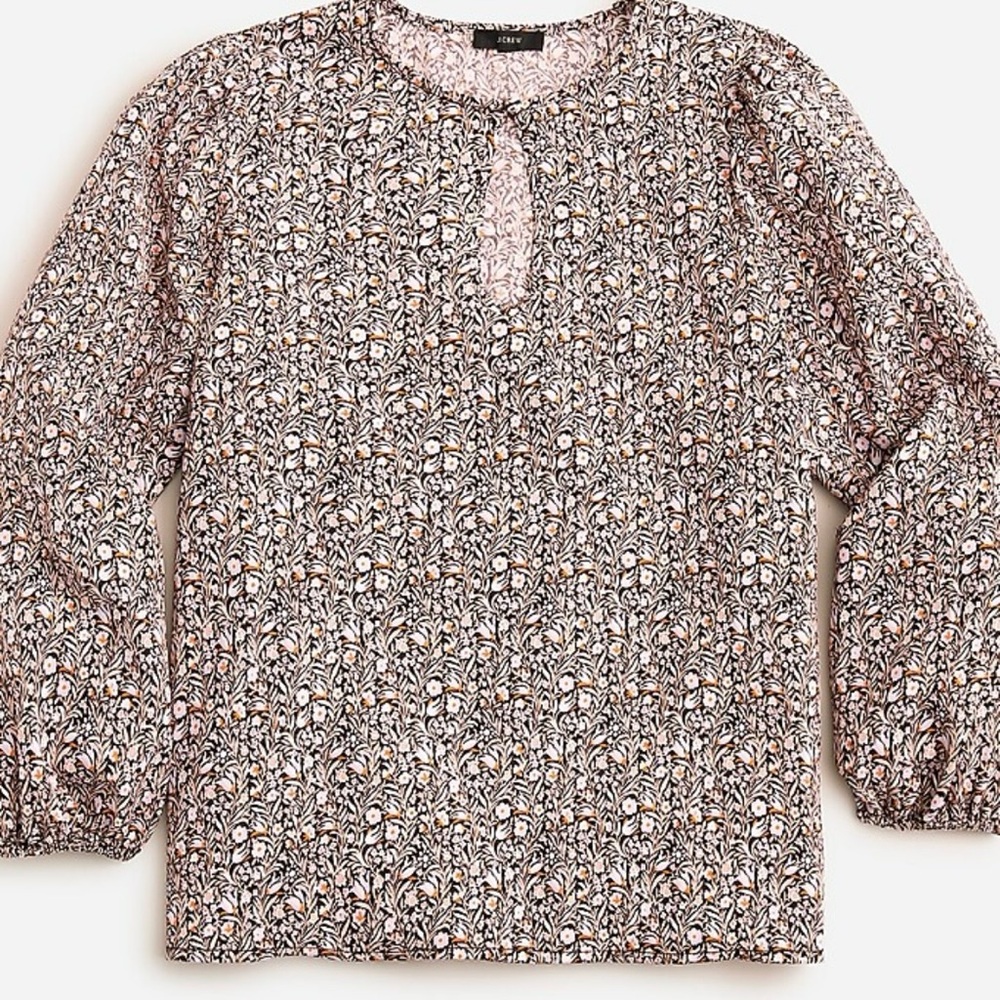 J. Crew Floral Patterned Top